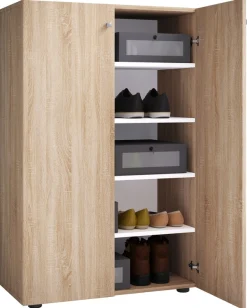 VCM Schuhschrank »XL Holz Großer Schuhschrank Schuhkommode Lona 5« 1 Stk. tlg.