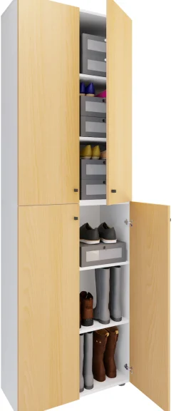 VCM Schuhschrank »XL Holz Großer Schuhschrank Schuhkommode Lona 6« 1 Stk. tlg.