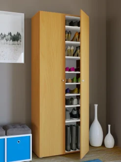VCM Schuhschrank »XXL Holz Großer Schuhschrank Schuhkommode Vandol 9« 1 Stk. tlg.
