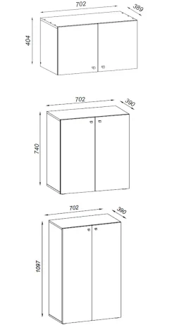 VCM Schuhschrank »XXL Schuhschrank Kleiderschrank Schrank Lona 5f A« 1 Stk. tlg.