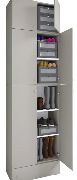VCM Schuhschrank »XXL Schuhschrank Kleiderschrank Schrank Lona 5f AS« 1 Stk. tlg.