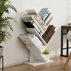 VCM Standregal »Holz Aufbewahrung Stand Regal Bücher Nulis L« 1 Stk. tlg.