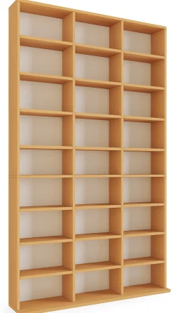 VCM Standregal »Holz CD DVD Standregal Bücherregal Regal Megosa XL« 1 Stk. tlg.