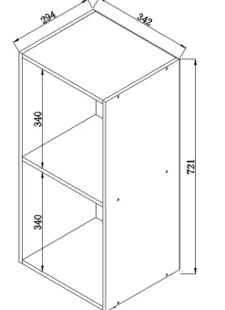 VCM Standregal »Holz Stand Regal Aufbewahrung Deko Bücher Mendas 2« 1 Stk. tlg.