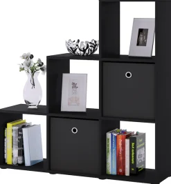VCM Standregal »Holz Stand Treppenregal Regal 6 Fächer Nitas« 1 Stk. tlg.