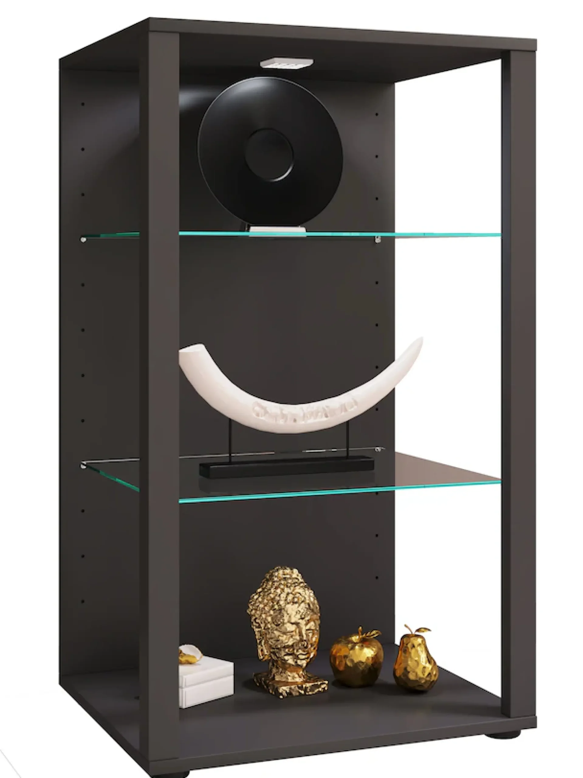 VCM Standvitrine »Holz Glas Stand Vitrine Sammelvitrine Glasol XL« 1 Stk. tlg.