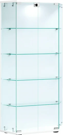 VCM Standvitrine »Holz Glas Stand Vitrine Sammelvitrine Cenila L« 1 Stk. tlg.