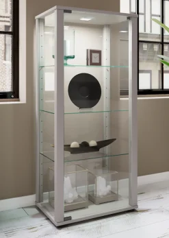 VCM Standvitrine »Holz Glas Stand Vitrine Sammelvitrine Kavisa M« 1 Stk. tlg.
