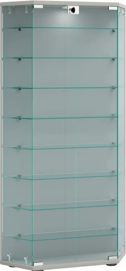 VCM Standvitrine »Holz Glas Stand Vitrine Sammelvitrine Cenila XL« 1 Stk. tlg.