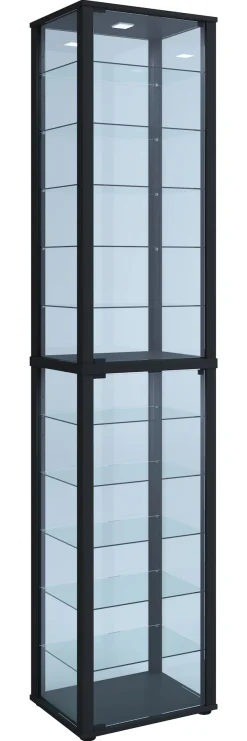 VCM Standvitrine »Holz Glas Stand Vitrine Sammelvitrine Kavisa XXL« 1 Stk. tlg.