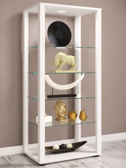 VCM Standvitrine »Holz Glas Stand Vitrine Sammelvitrine Glasol lV« 1 Stk. tlg.