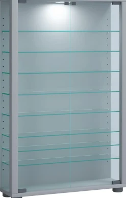 VCM Standvitrine »Holz Glas Stand Vitrine Sammelvitrine Lumo Mini« 1 Stk. tlg.