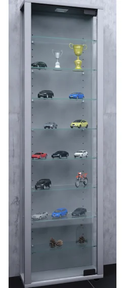 VCM Standvitrine »Holz Glas Stand Vitrine Sammelvitrine Edana Maxi« 1 Stk. tlg.