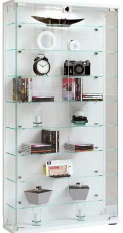 VCM Standvitrine »Holz Glas Stand Vitrine Sammelvitrine Stelas L« 1 Stk. tlg.