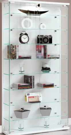 VCM Standvitrine »Holz Glas Stand Vitrine Sammelvitrine Stelas L« 1 Stk. tlg.