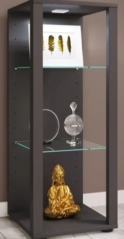 VCM Standvitrine »Holz Glas Stand Vitrine Sammelvitrine Glasol M« 1 Stk. tlg.