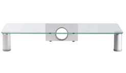 VCM TV-Regal »Alu Glas Monitorerhöhung Glas - TV Ständer Parco« 1 Stk. tlg.