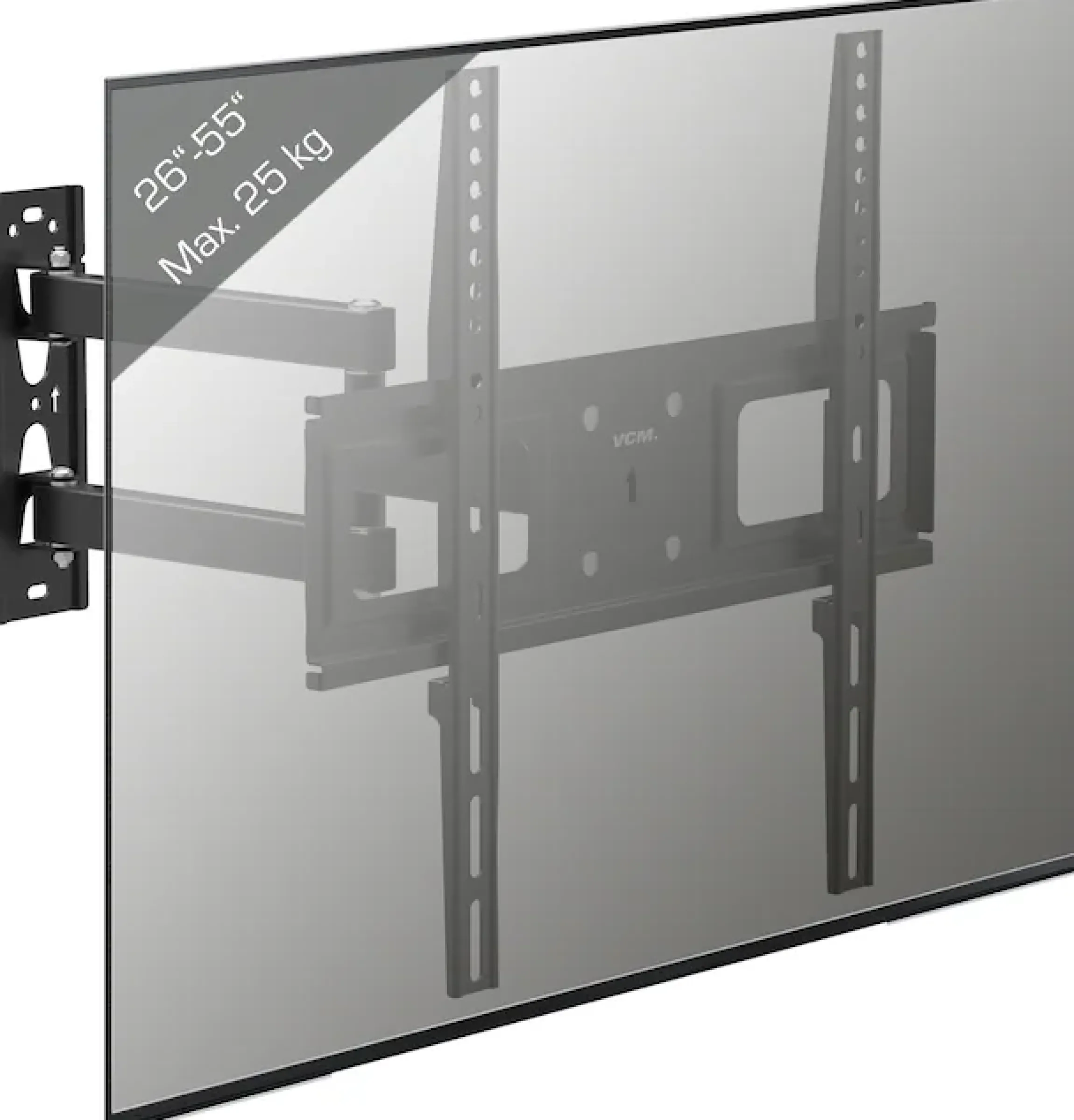 VCM TV-Wandhalterung »TV Wandhalterung Halter ausziehbar neigbar B-SN400« 1 Stk. tlg.