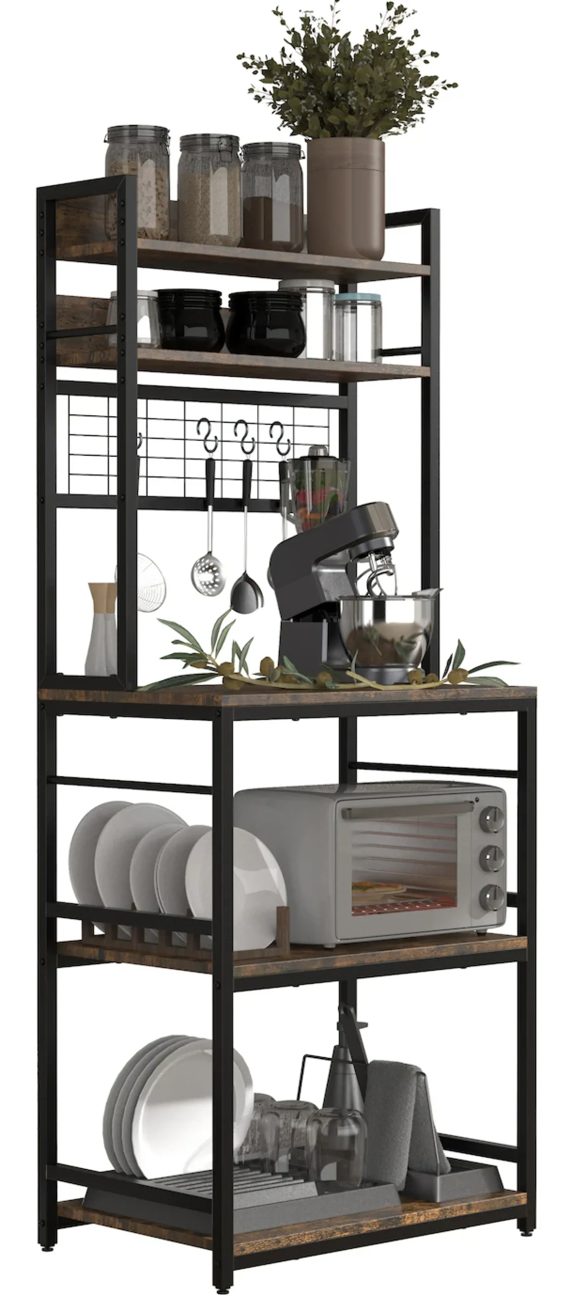VCM Unterschrank »Küchenregal Kommode Buffet Mikrowelle Kolari« 1 Stk. tlg.