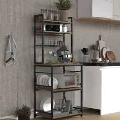 VCM Unterschrank »Küchenregal Kommode Buffet Mikrowelle Kolari« 1 Stk. tlg.