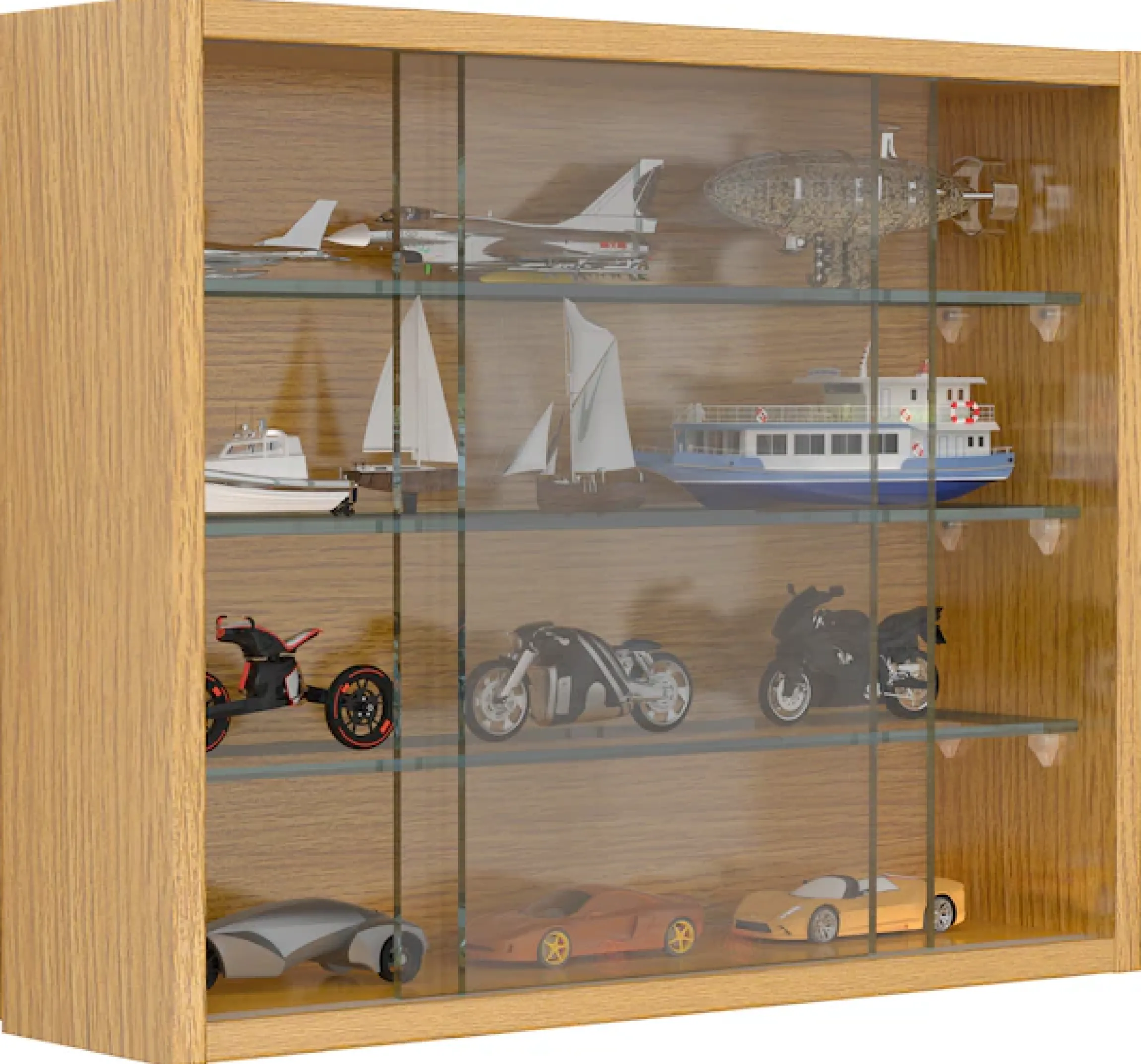VCM Wandregal »Hängevitrine Wandvitrine Sammel Deko Drivalo S« 1 Stk. tlg.