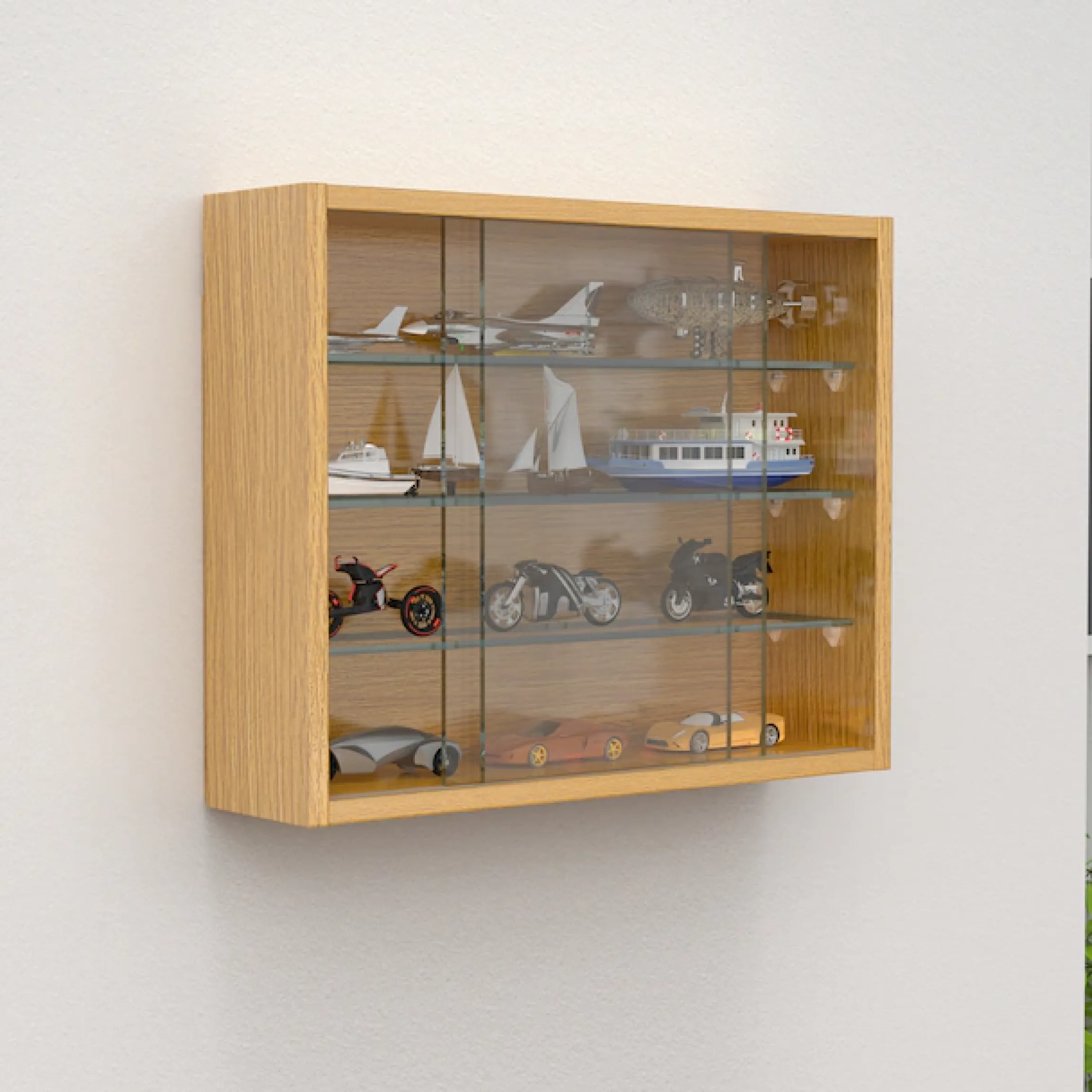 VCM Wandregal »Hängevitrine Wandvitrine Sammel Deko Drivalo S« 1 Stk. tlg.