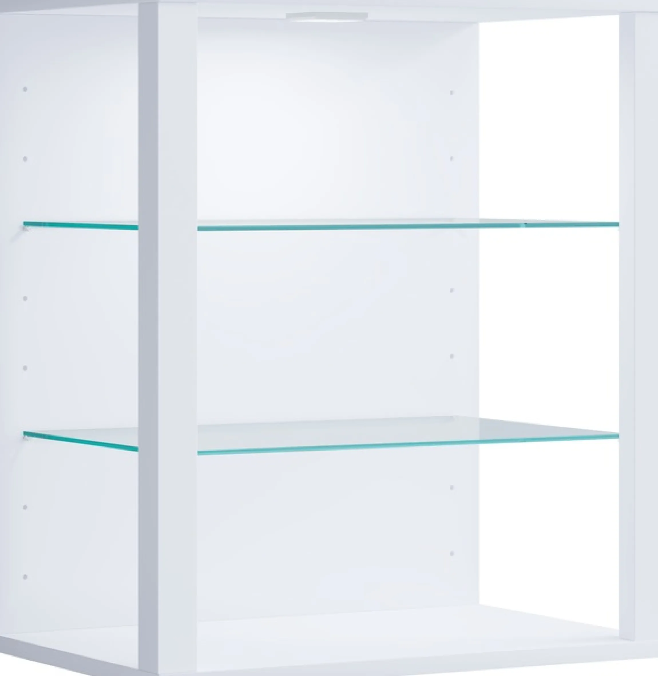 VCM Wandregal »Holz Glas Stand Vitrine Sammelvitrine Glasol SW« 1 Stk. tlg.