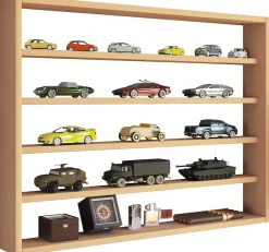 VCM Wandregal »Holz Wandregal Wandvitrine Regal Deko Osado L« 1 Stk. tlg.