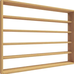 VCM Wandregal »Holz Wandregal Wandvitrine Regal Deko Osado L« 1 Stk. tlg.