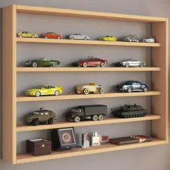 VCM Wandregal »Holz Wandregal Wandvitrine Regal Deko Osado L« 1 Stk. tlg.