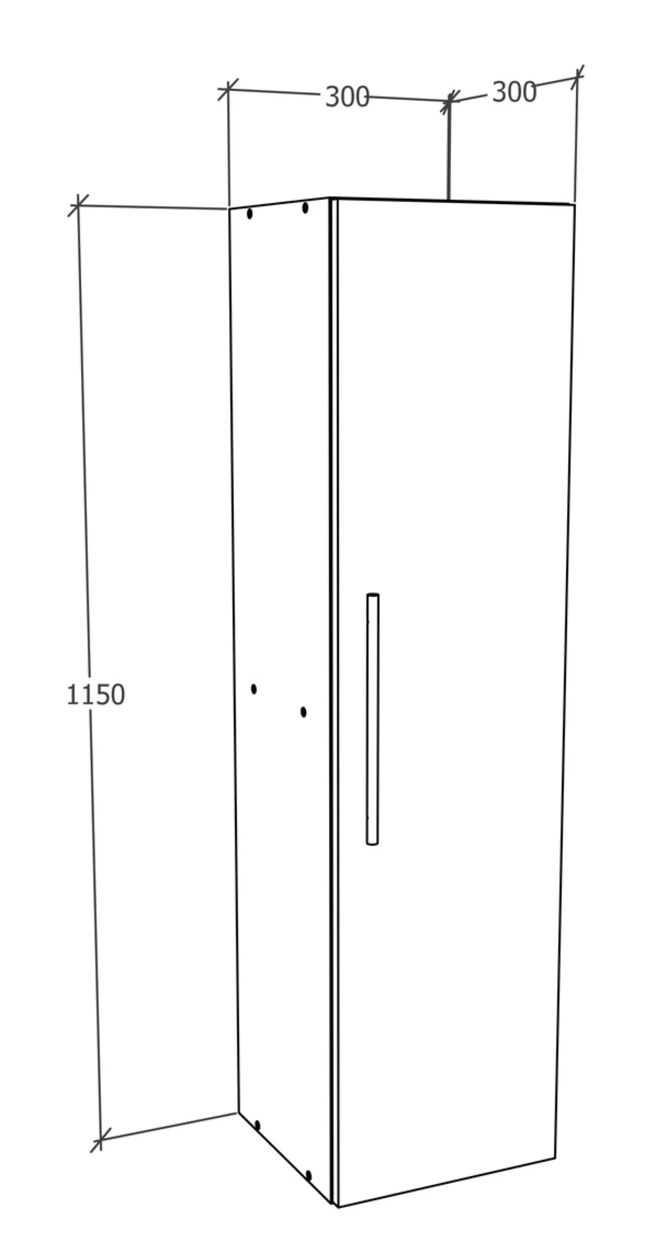 VCM Wandregal »Holz Wandregal Wandschrank Klappschrank Arila XL«