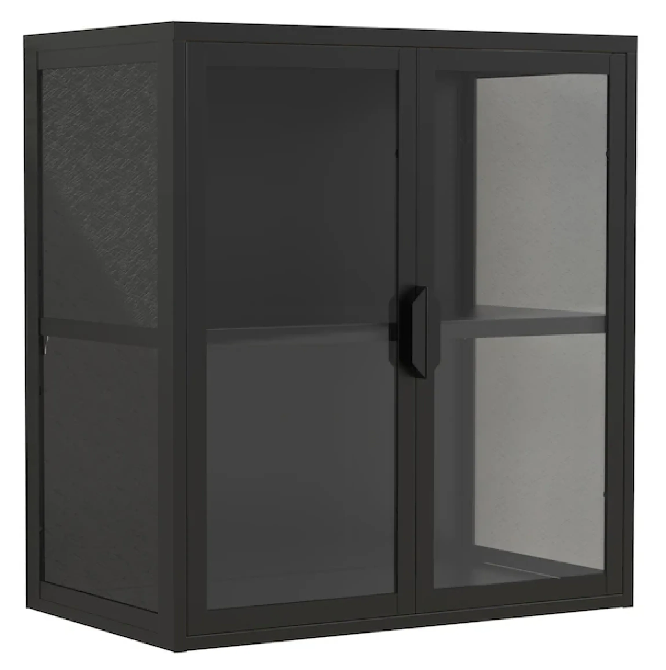 VCM Wandregal »Stahl Wandvitrine Hängevitrine Vitrine Glas Flokas« 1 Stk. tlg.