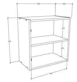 VCM Wandregal »Wandregal Wandboard Wandschrank Würfel Arila M« 1 Stk. tlg.