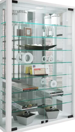 VCM Wandregal »Wandvitrine Glasvitrine Vitrosa Mini Spiegel«