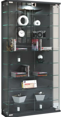 VCM Wandregal »Wandvitrine Hängevitrine Glasvitrine Relas L« 1 Stk. tlg.