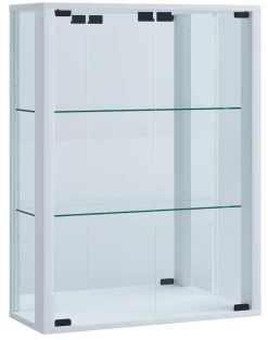 VCM Wandregal »Wandvitrine Hängevitrine Glasvitrine Udina Spiegel« 1 Stk. tlg.