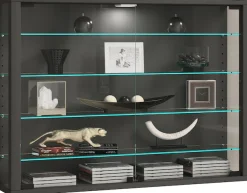 VCM Wandregal »Wandvitrine Hängevitrine Glasvitrine Vitrosa L« 1 Stk. tlg.