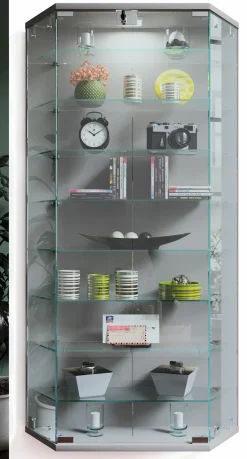 VCM Wandregal »Wandvitrine Hängevitrine Glasvitrine Benila XL« 1 Stk. tlg.