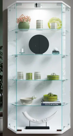 VCM Wandregal »Wandvitrine Hängevitrine Glasvitrine Benila L« 1 Stk. tlg.