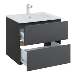 VCM Waschtisch »2 tlg. Badmöbel-Set mit Waschbecken Cosila-I 61 cm« 2 Stk. tlg.