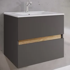 VCM Waschtisch »2 tlg. Badmöbel-Set mit Waschbecken Cosila-I 61 cm« 2 Stk. tlg.