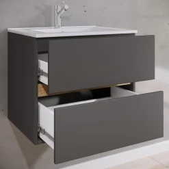 VCM Waschtisch »2 tlg. Badmöbel-Set mit Waschbecken Cosila-I 61 cm« 2 Stk. tlg.