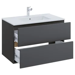 VCM Waschtisch »2 tlg. Badmöbel-Set mit Waschbecken Cosila-I 81 cm« 2 Stk. tlg.