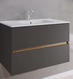 VCM Waschtisch »2 tlg. Badmöbel-Set mit Waschbecken Cosila-I 81 cm« 2 Stk. tlg.