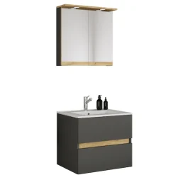 VCM Waschtisch »3 tlg. Badmöbel-Set mit Waschbecken Cosila-I 61 cm« 3 Stk. tlg.