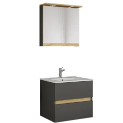 VCM Waschtisch »3 tlg. Badmöbel-Set mit Waschbecken Cosila-I 61 cm« 3 Stk. tlg.