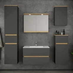 VCM Waschtisch »3 tlg. Badmöbel-Set mit Waschbecken Cosila-I 61 cm« 3 Stk. tlg.