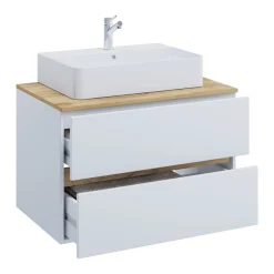 VCM Waschtisch »2 tlg. Badmöbel-Set mit Waschbecken Cosila-A 80 cm« 2 Stk. tlg.