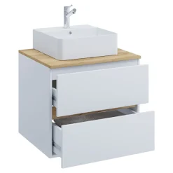 VCM Waschtisch »2 tlg. Badmöbel-Set mit Waschbecken Cosila-A 60 cm« 2 Stk. tlg.