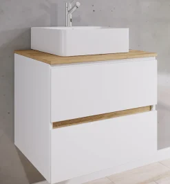VCM Waschtisch »2 tlg. Badmöbel-Set mit Waschbecken Cosila-A 60 cm« 2 Stk. tlg.